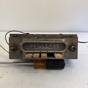 1962 MERCURY AM PUSHBUTTON RADIO WITH KNOBS Vintage Untested For Parts